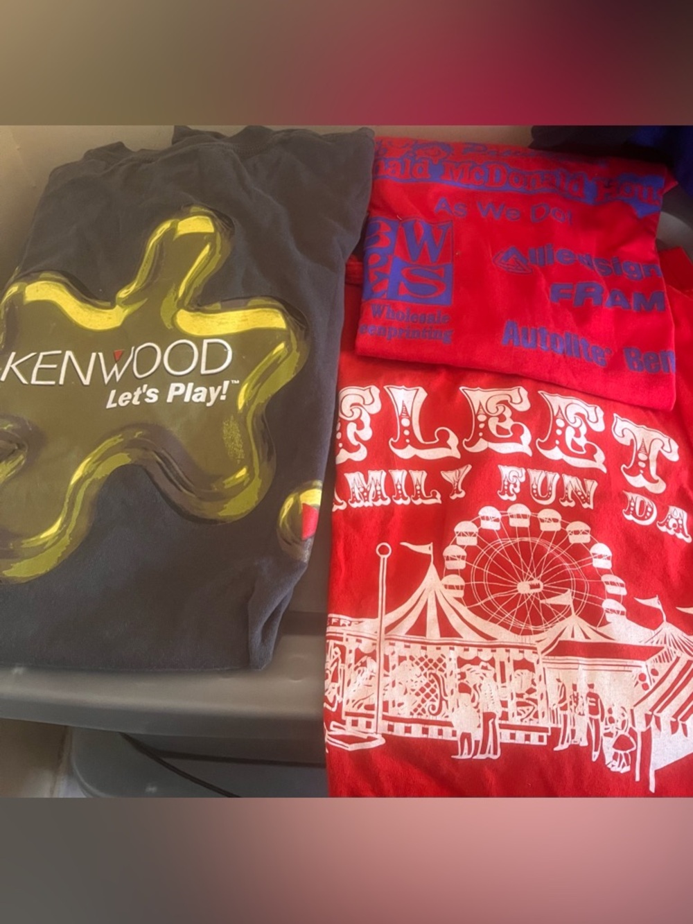 3 vintage mcdonalds family fun kenwood play amusement park b7 xl bundle